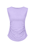 Double layer Snatched Sleeveless Basic