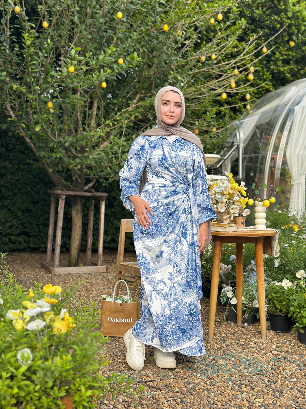 Toile De Jouy Silky Dress