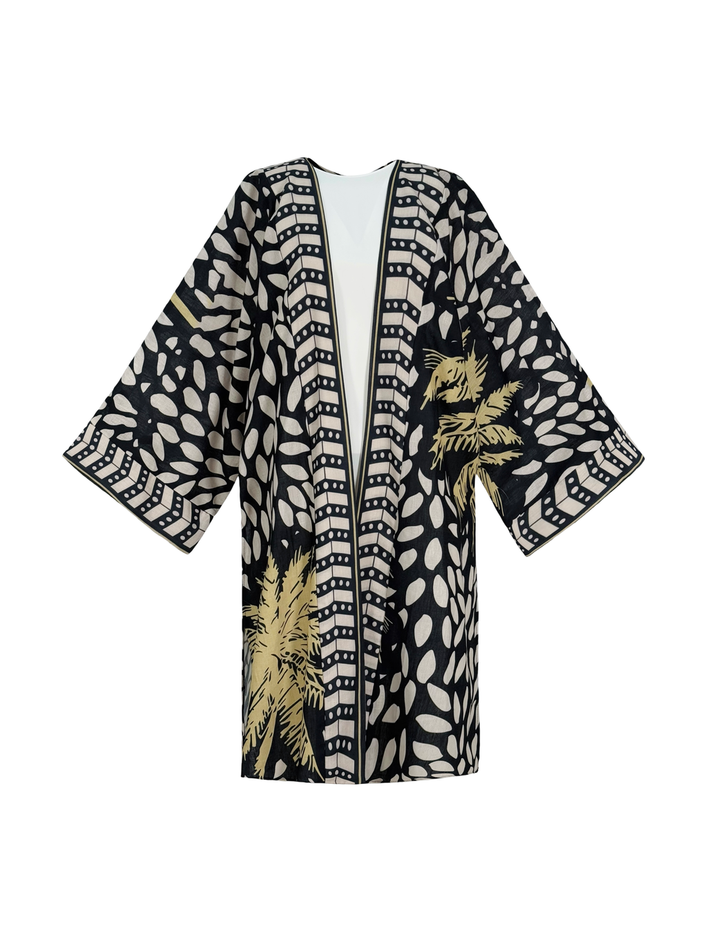 Black Latte Set Kimono