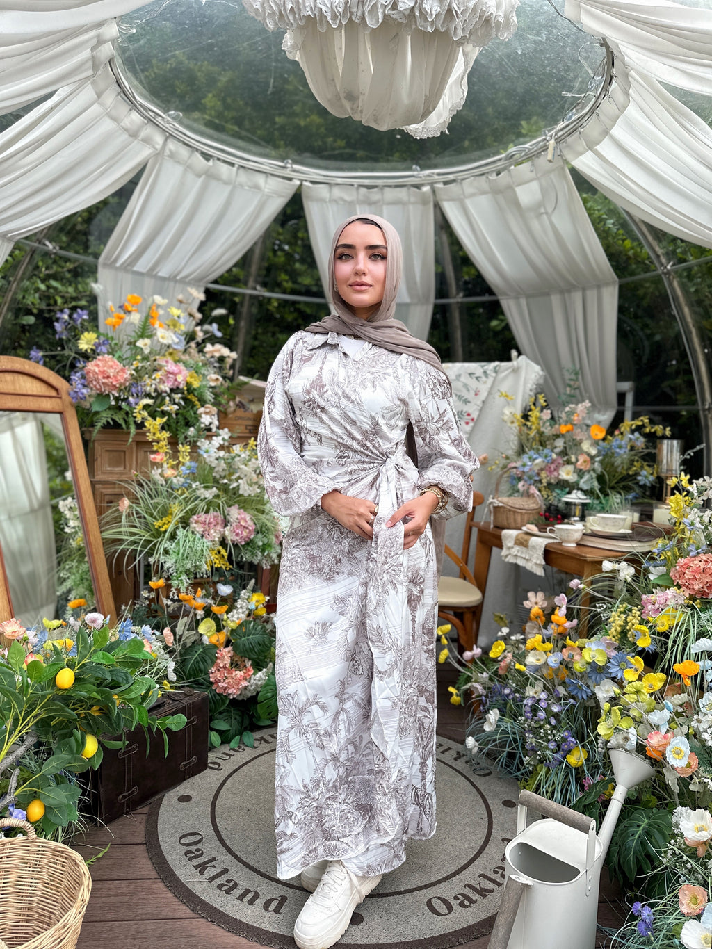 Toile De Jouy Silky Dress