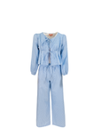 The Gingham Love Set Pants Baby Blue