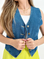 Jeans Vest True Blue