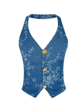 Denim Star Vest