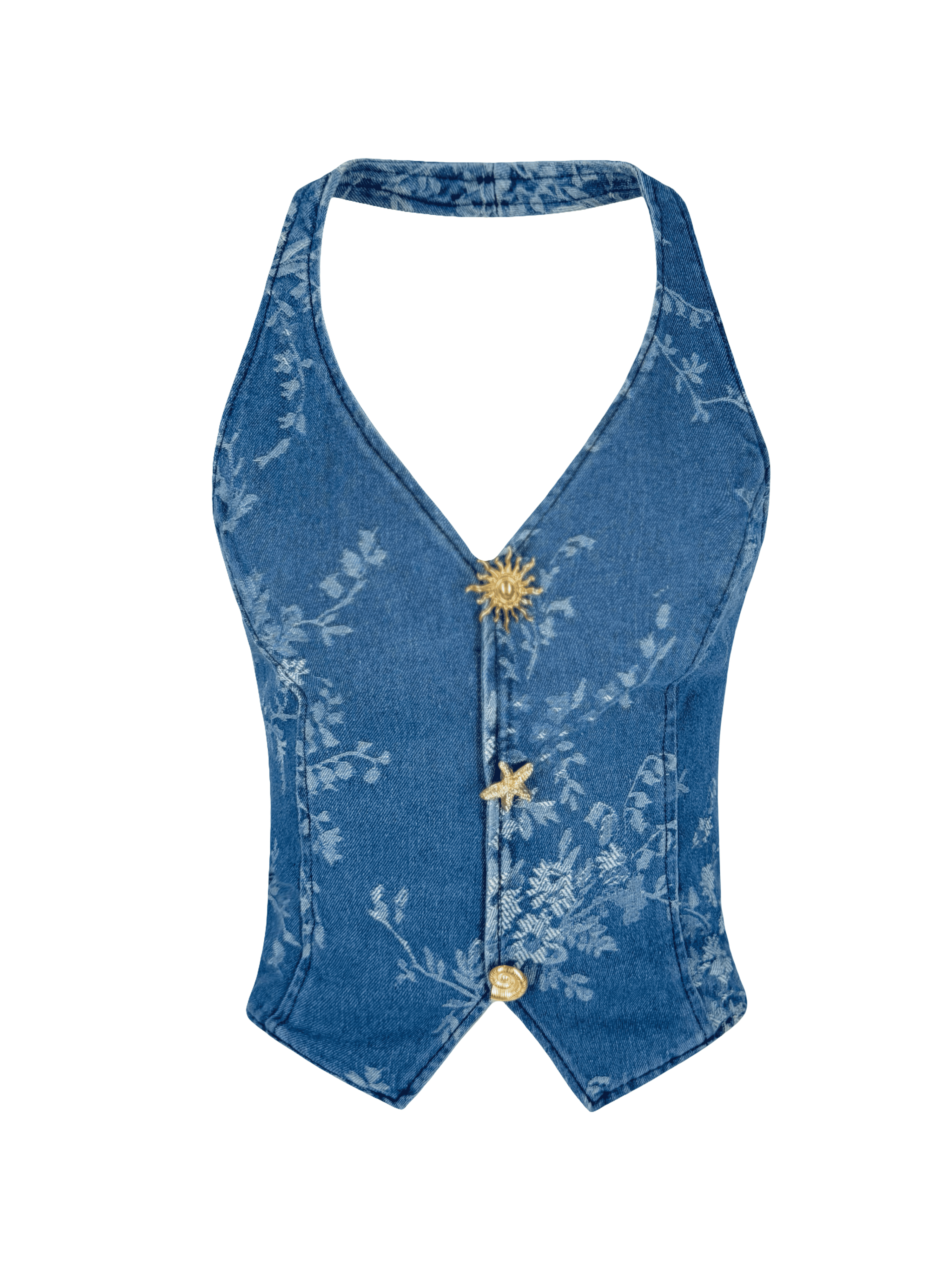 Denim Star Vest