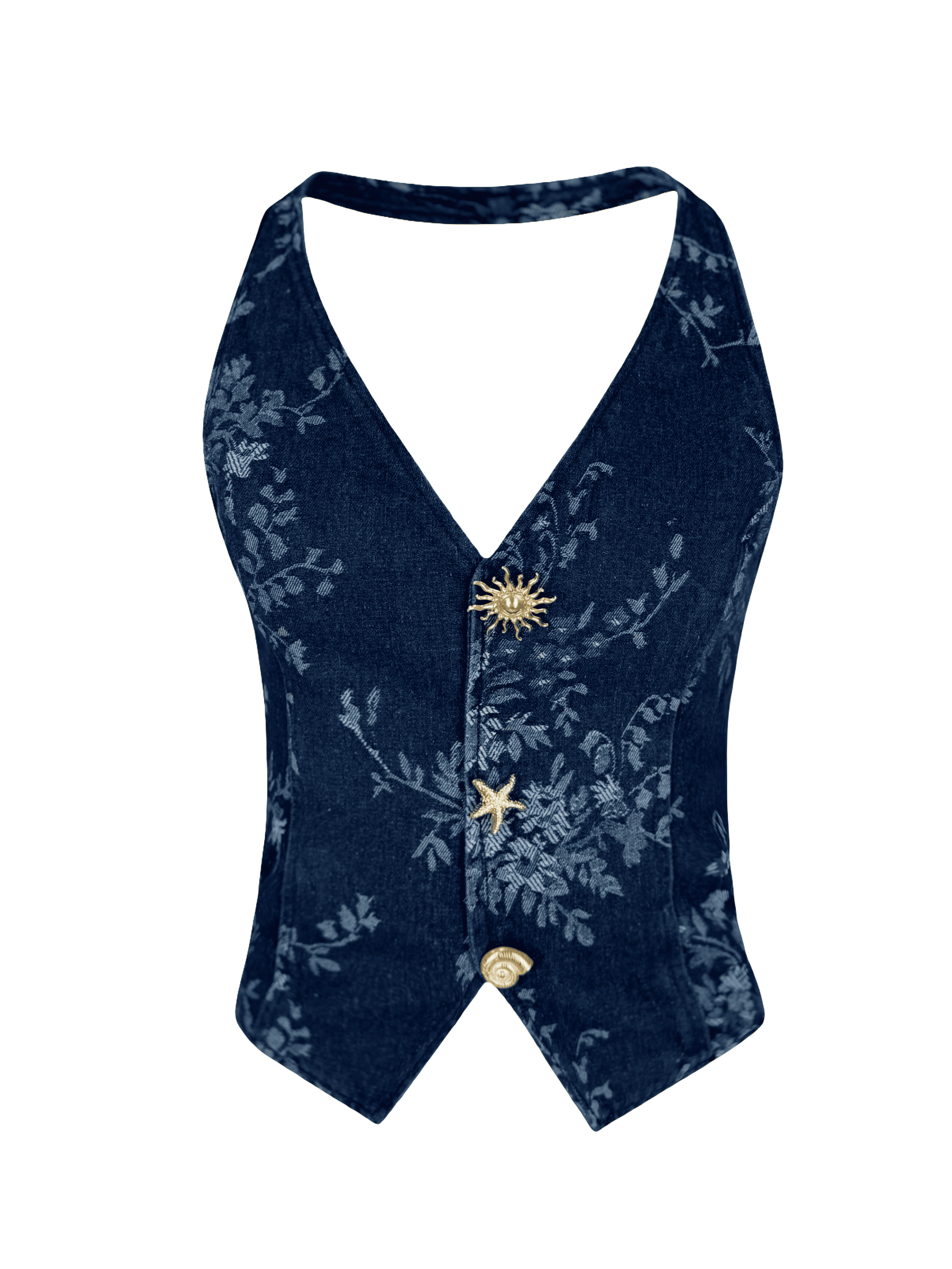 Denim Star Vest