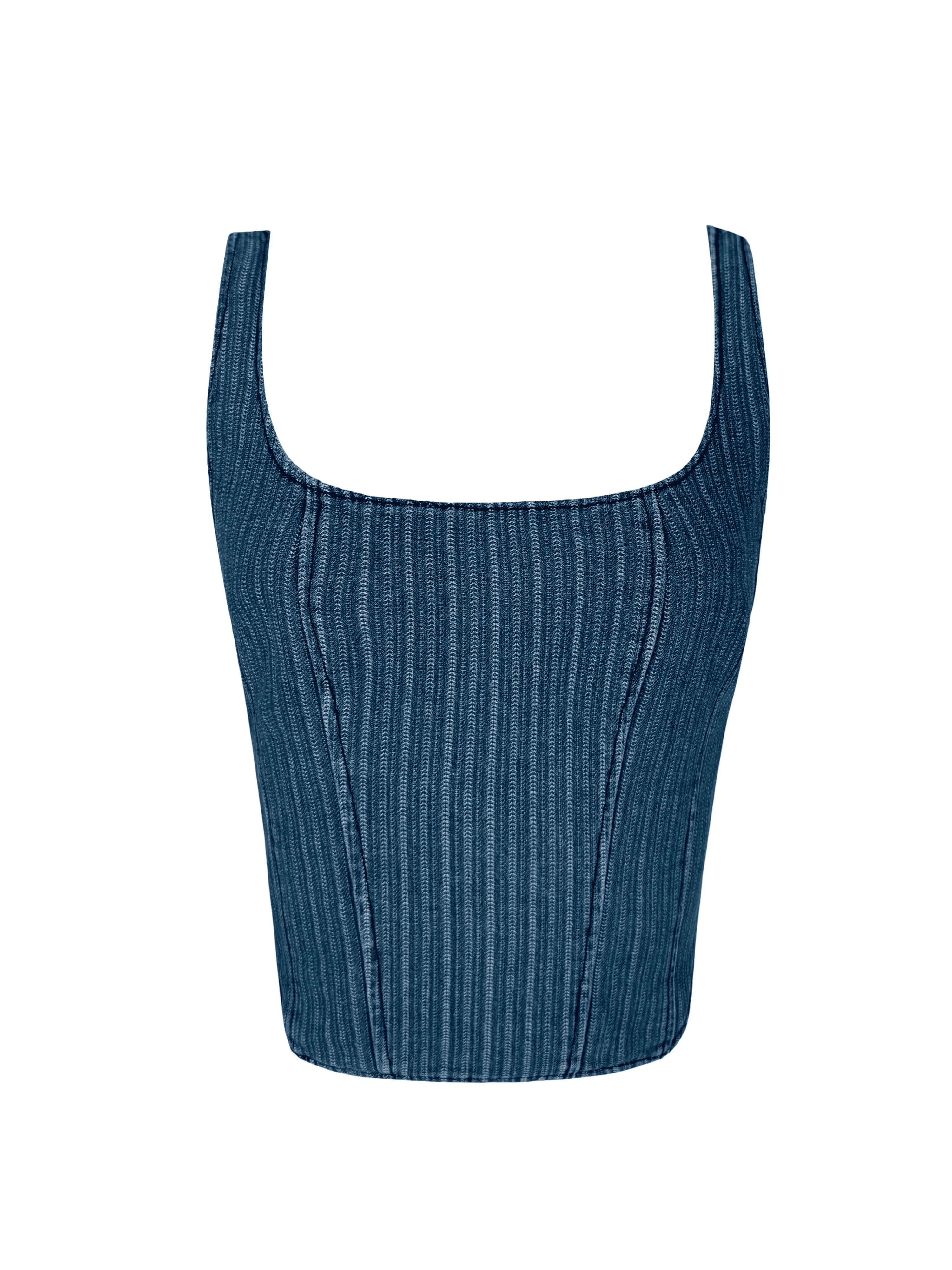 Stripes Denim Corset