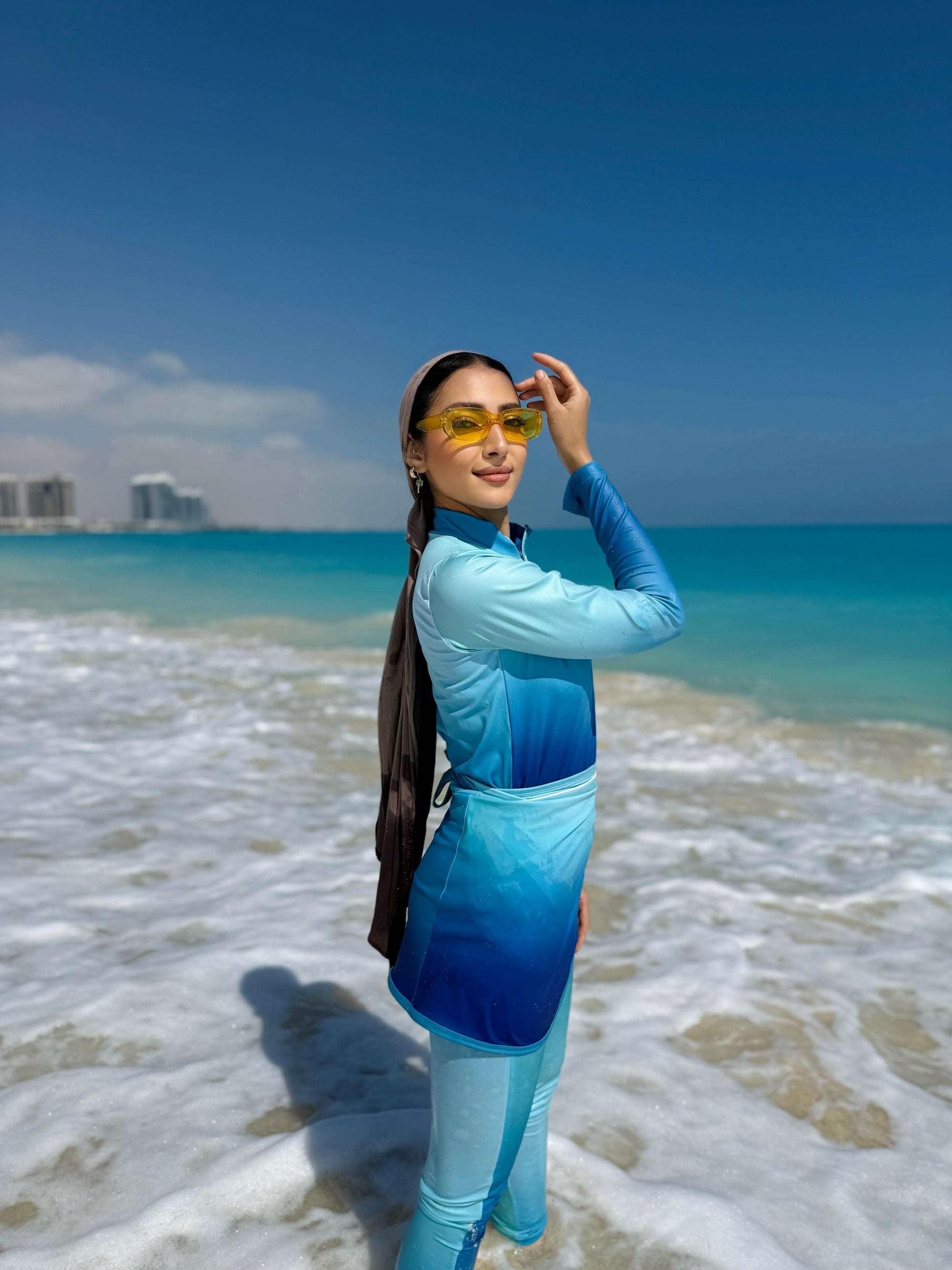 All For The Surf Aqua Skies Top
