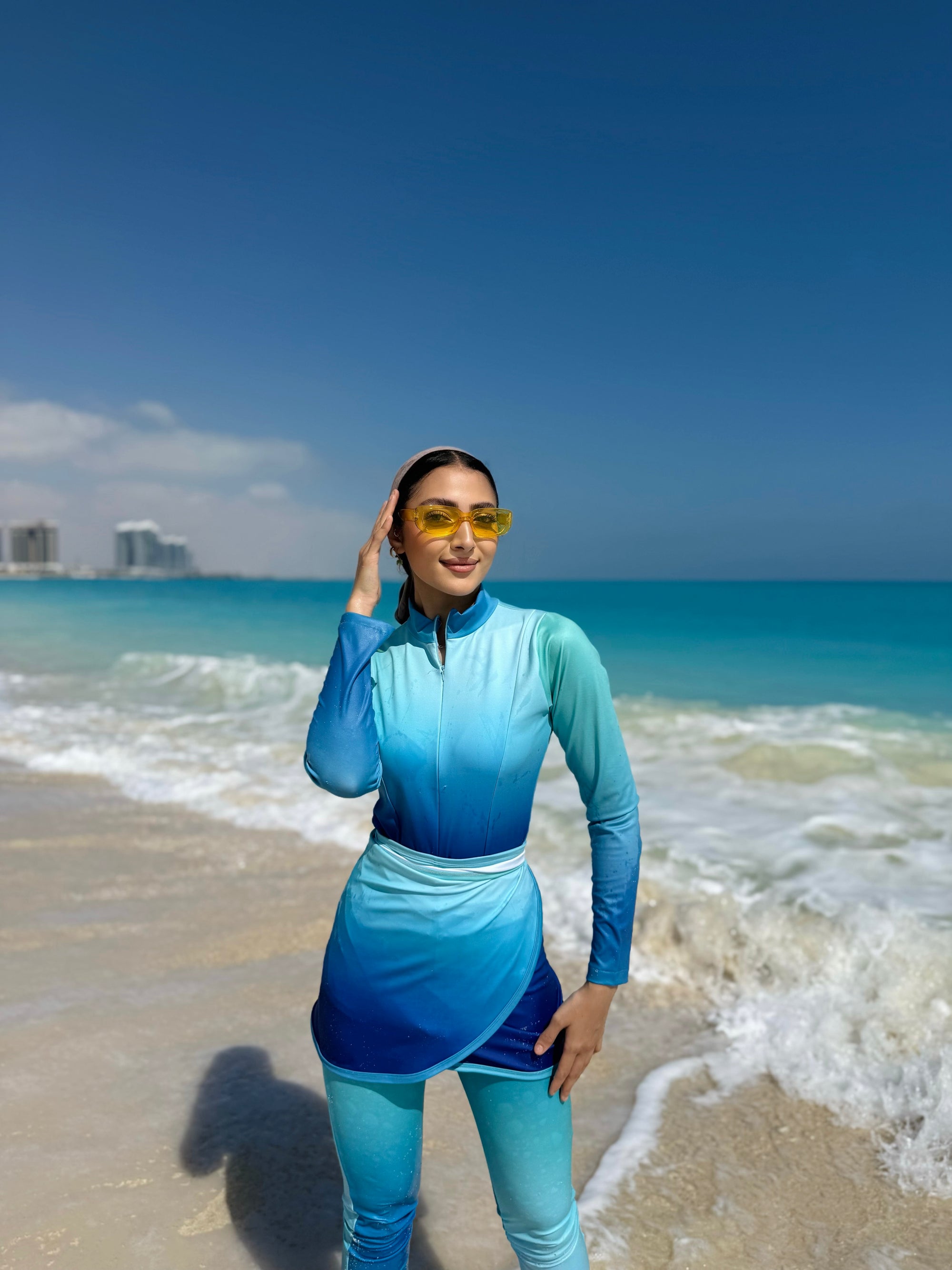 All For The Surf Aqua Skies Top