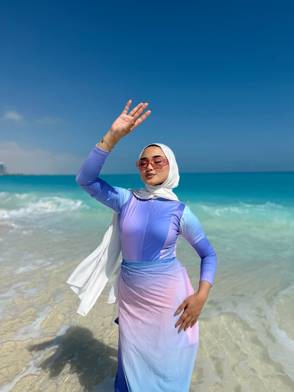 All For The Surf Pink Dawn Top