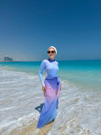 Pink Dawn Ruffled Cover up