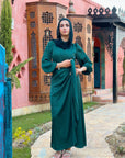 New Silky Cardress Dress Emerald Green