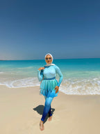 Aqua Skies Ruffled Swimsuit