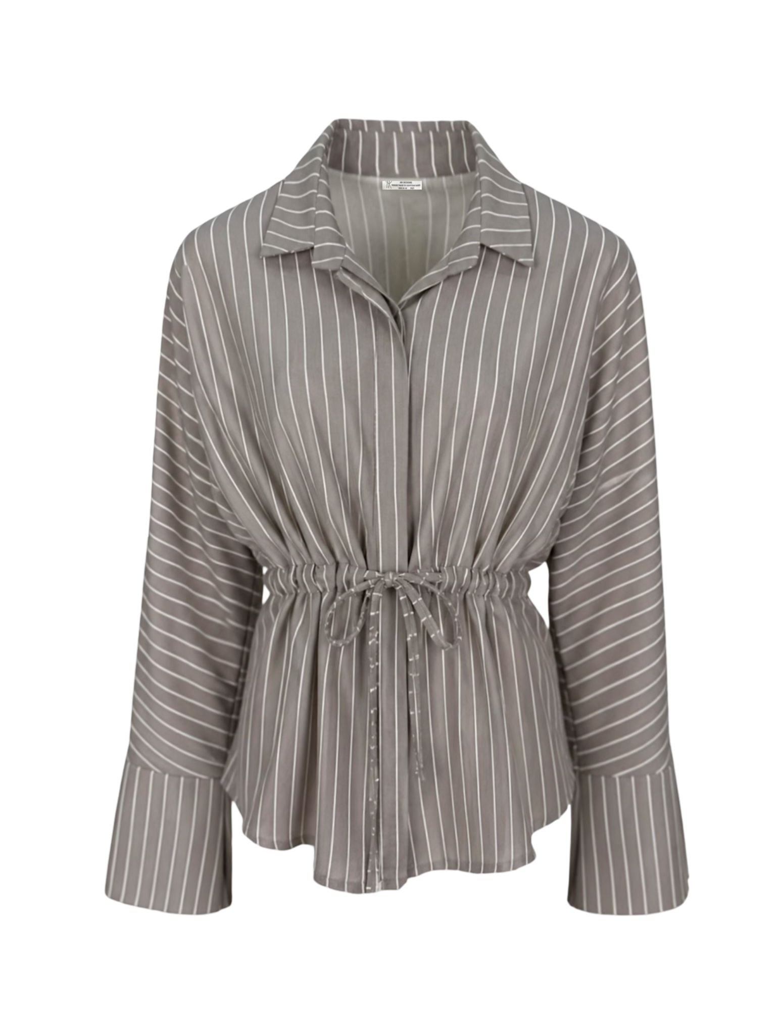Linen Stripes Snatched Set Top