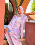 Silky Love Gingham Set Shirt Pastels