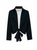Cropped Wrap Shirt