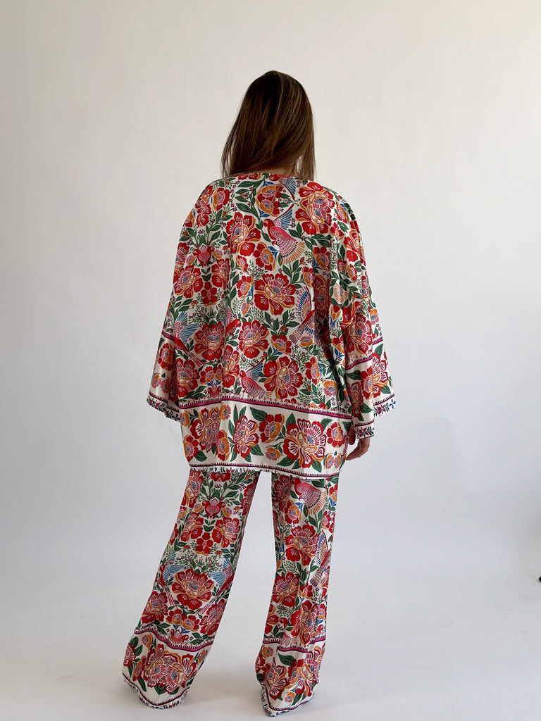 Boho Cherry Gardens Set Kimono