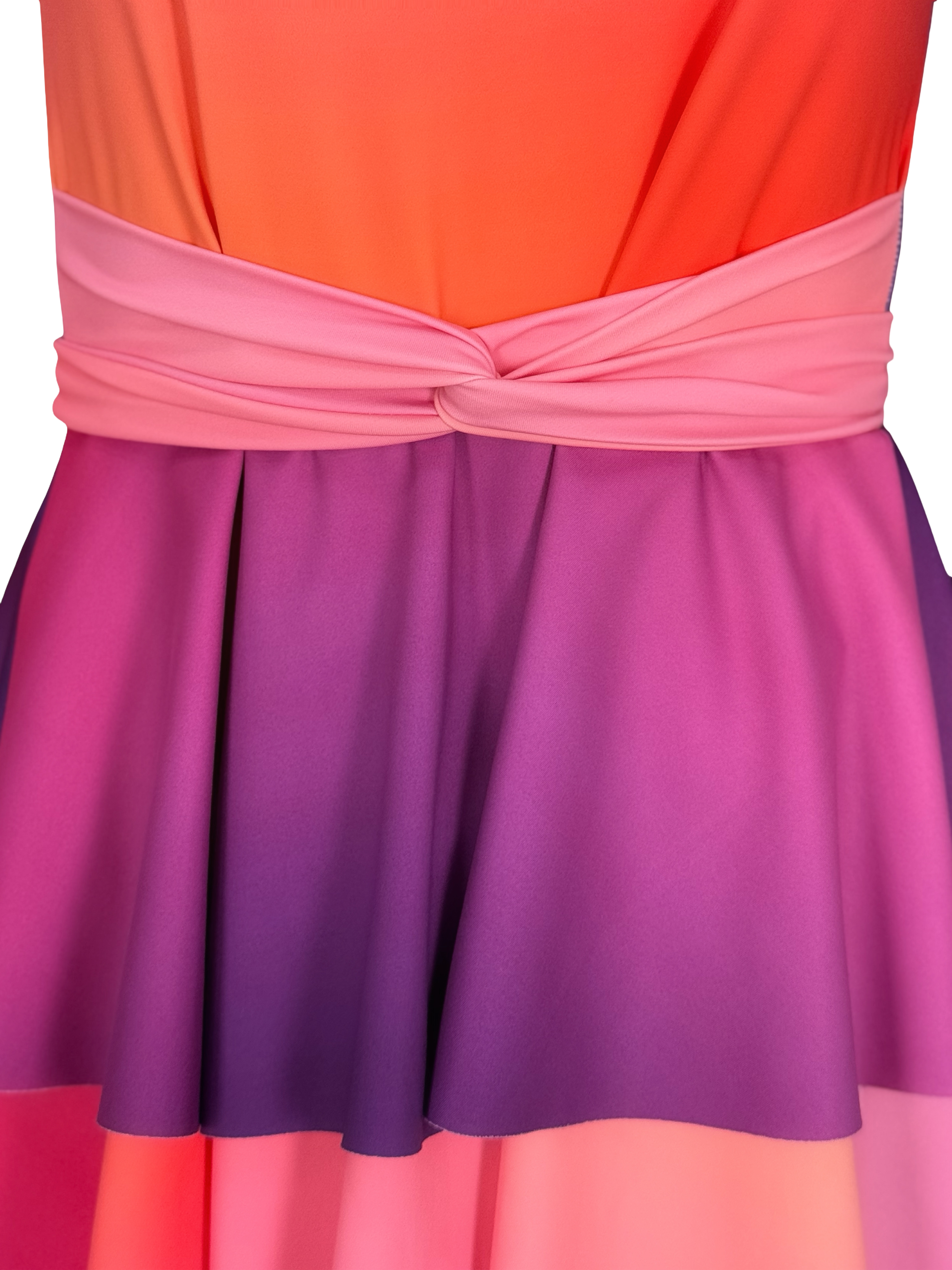 Bahamas Sunset Ruffled Swimsuit