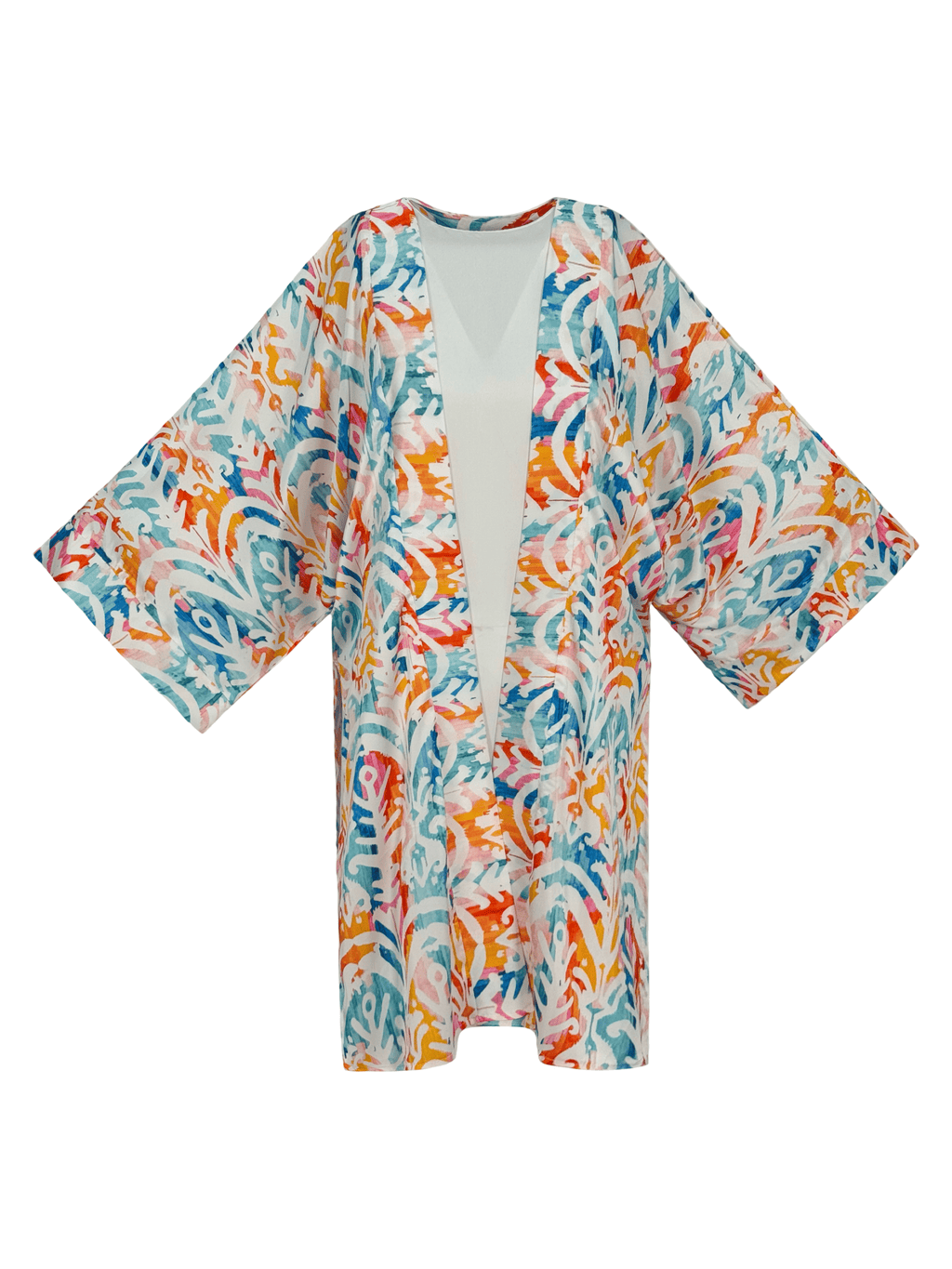 Colorful Creamy Boho kimono