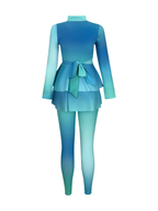Aqua Skies Ruffled Swimsuit