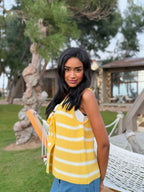 Stripped Ribbon Vest