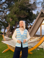 Stripped Ribbon Vest