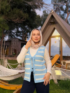 Stripped Ribbon Vest