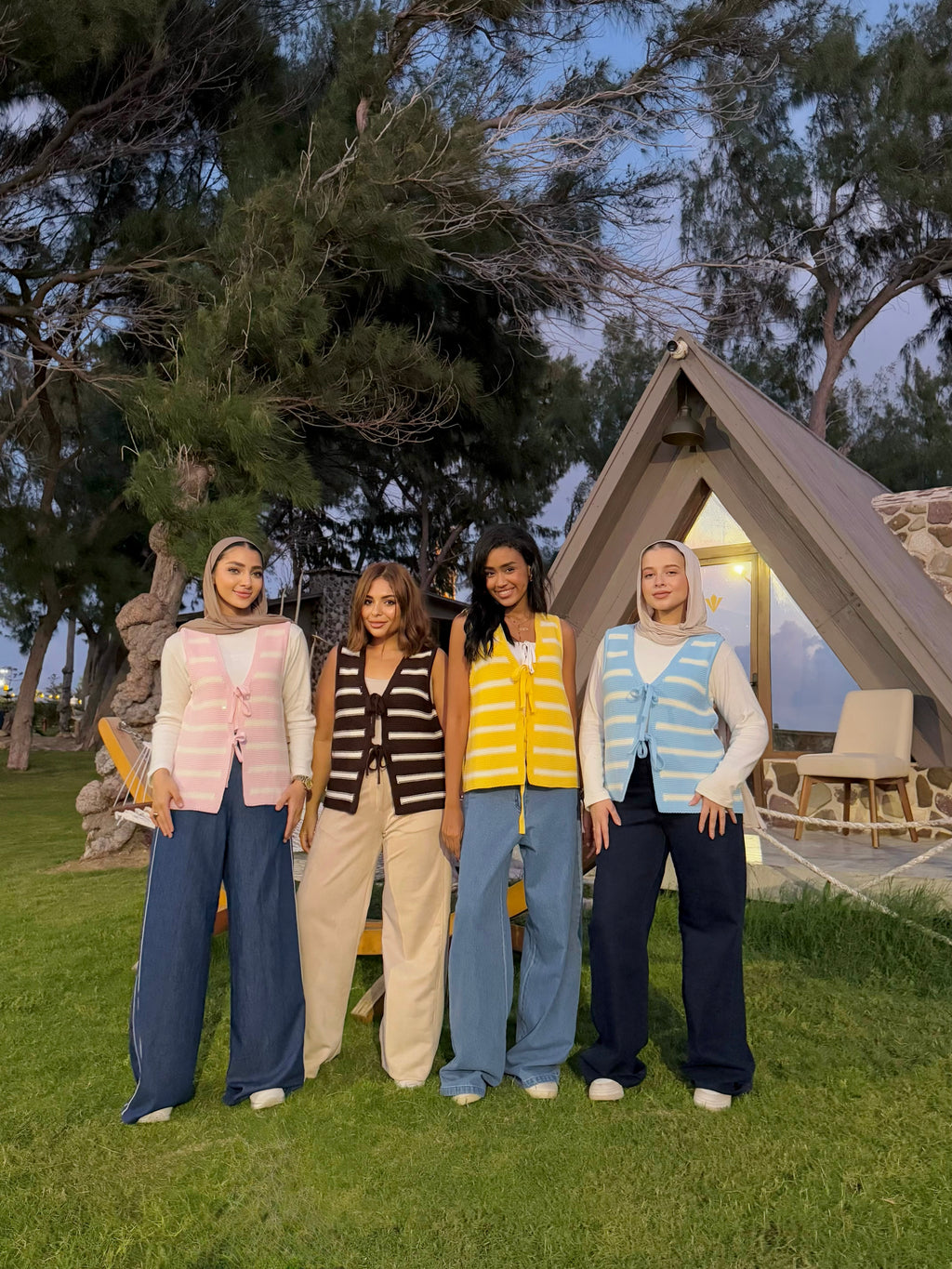 Stripped Ribbon Vest