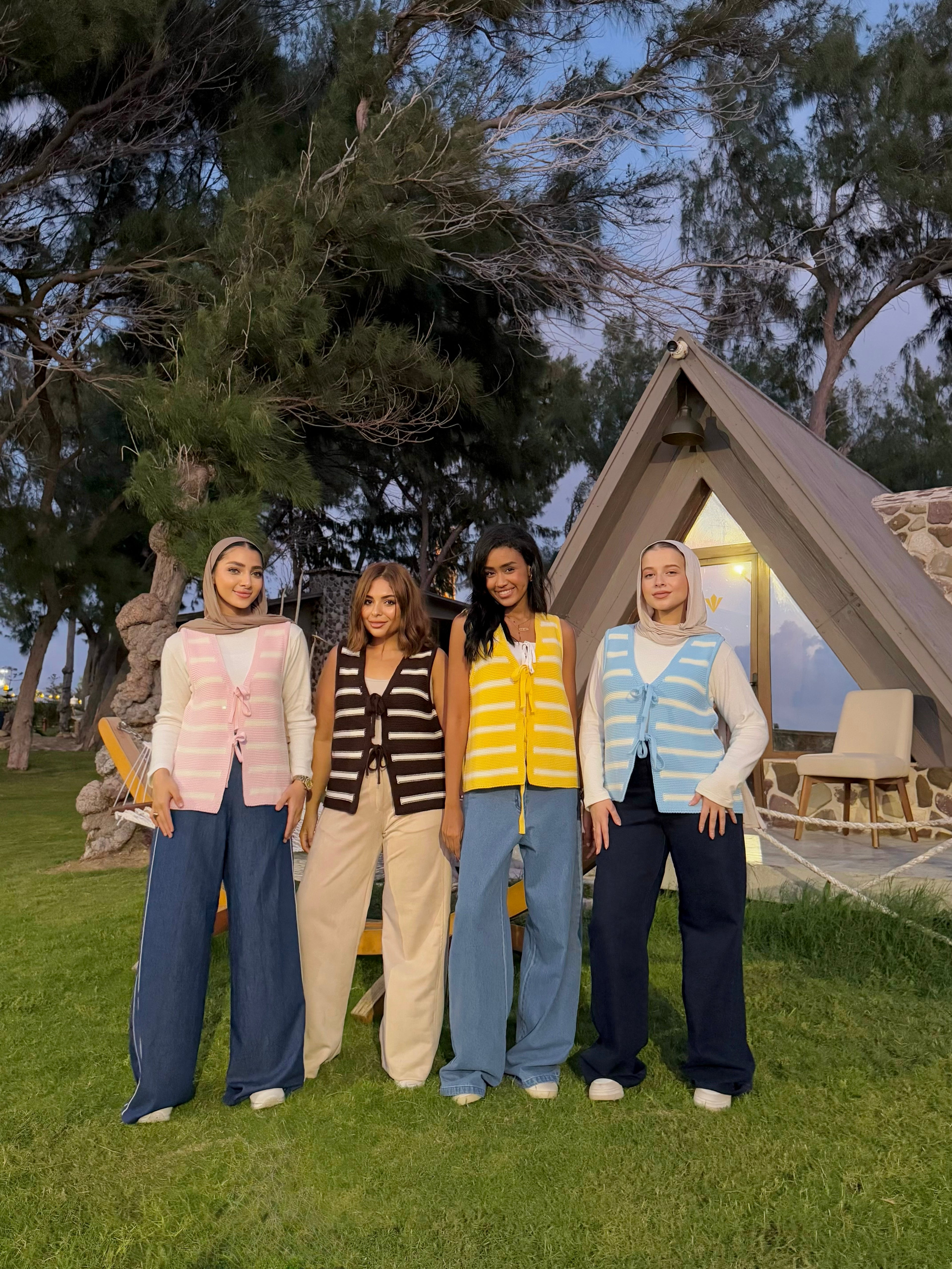 Stripped Ribbon Vest