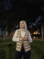 Stripped Ribbon Vest