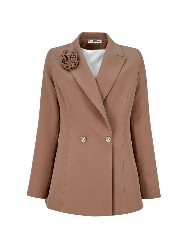 La Vie en Rose Suit Blazer Beige