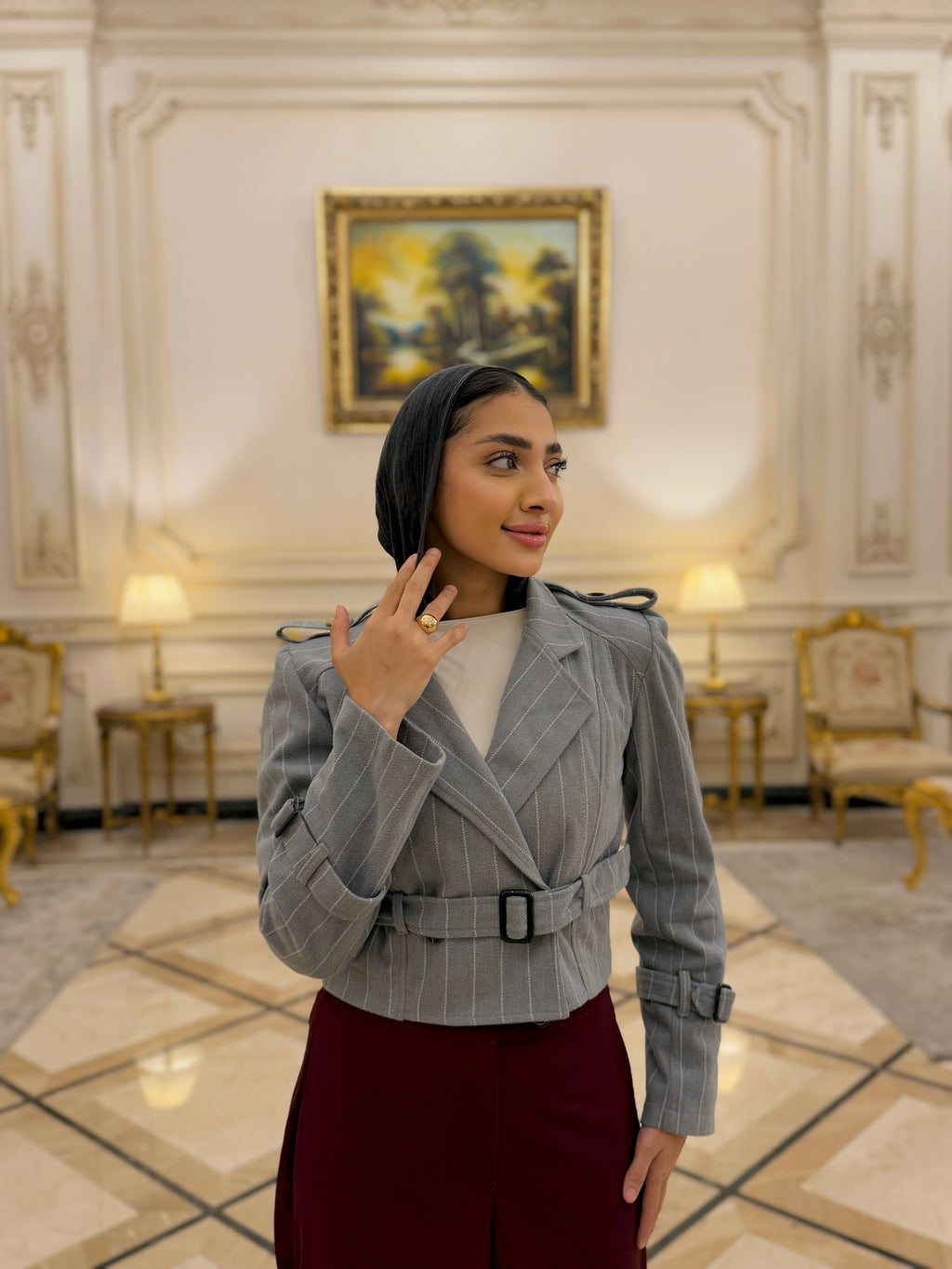 Cropped Wool Jacket