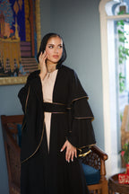 3 Ruffle Golden Kaftan