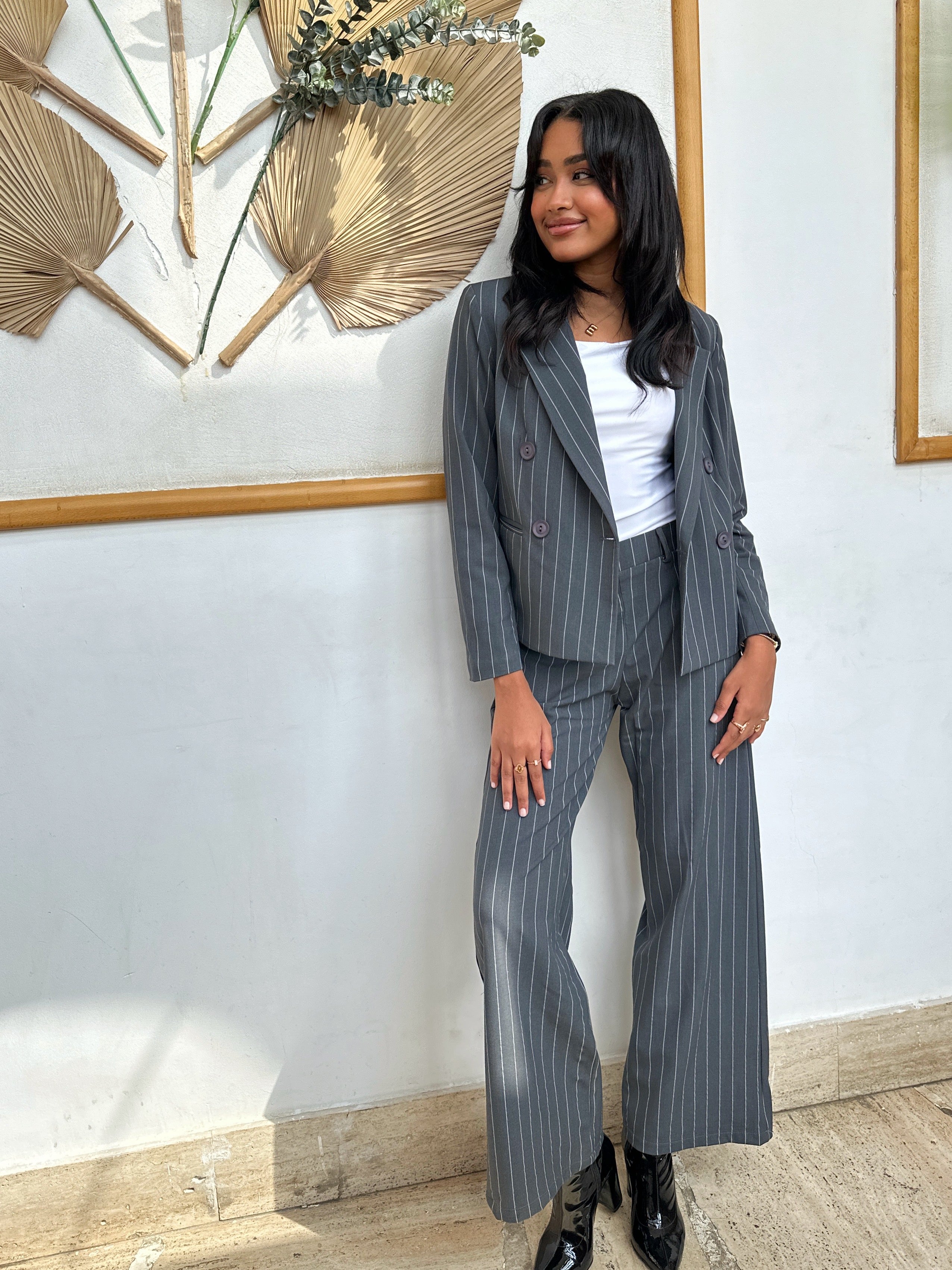 Strippy Suit Pants