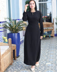 New Basic Wrap Dress Black