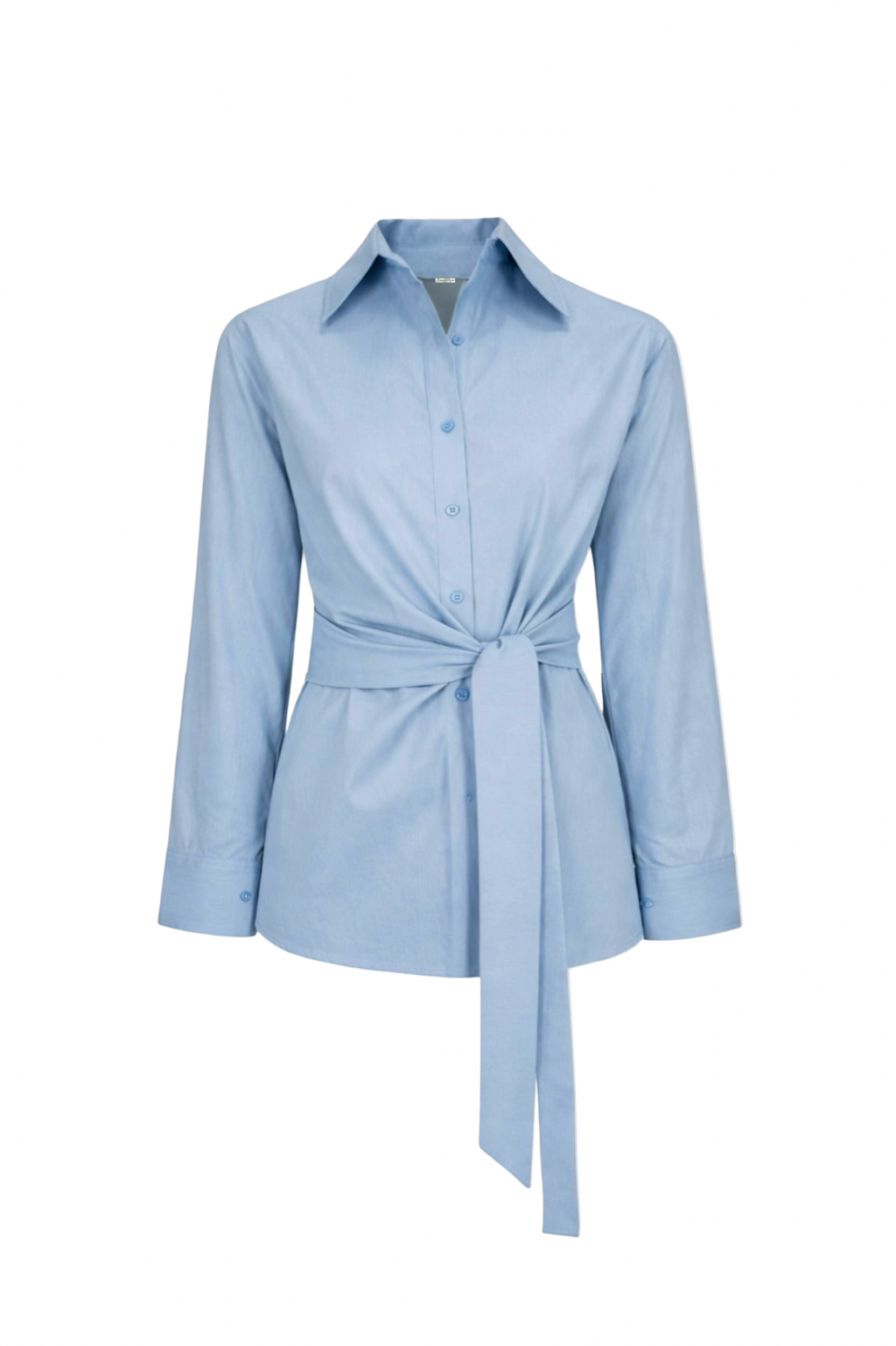 Wrap it Denim Set Shirt