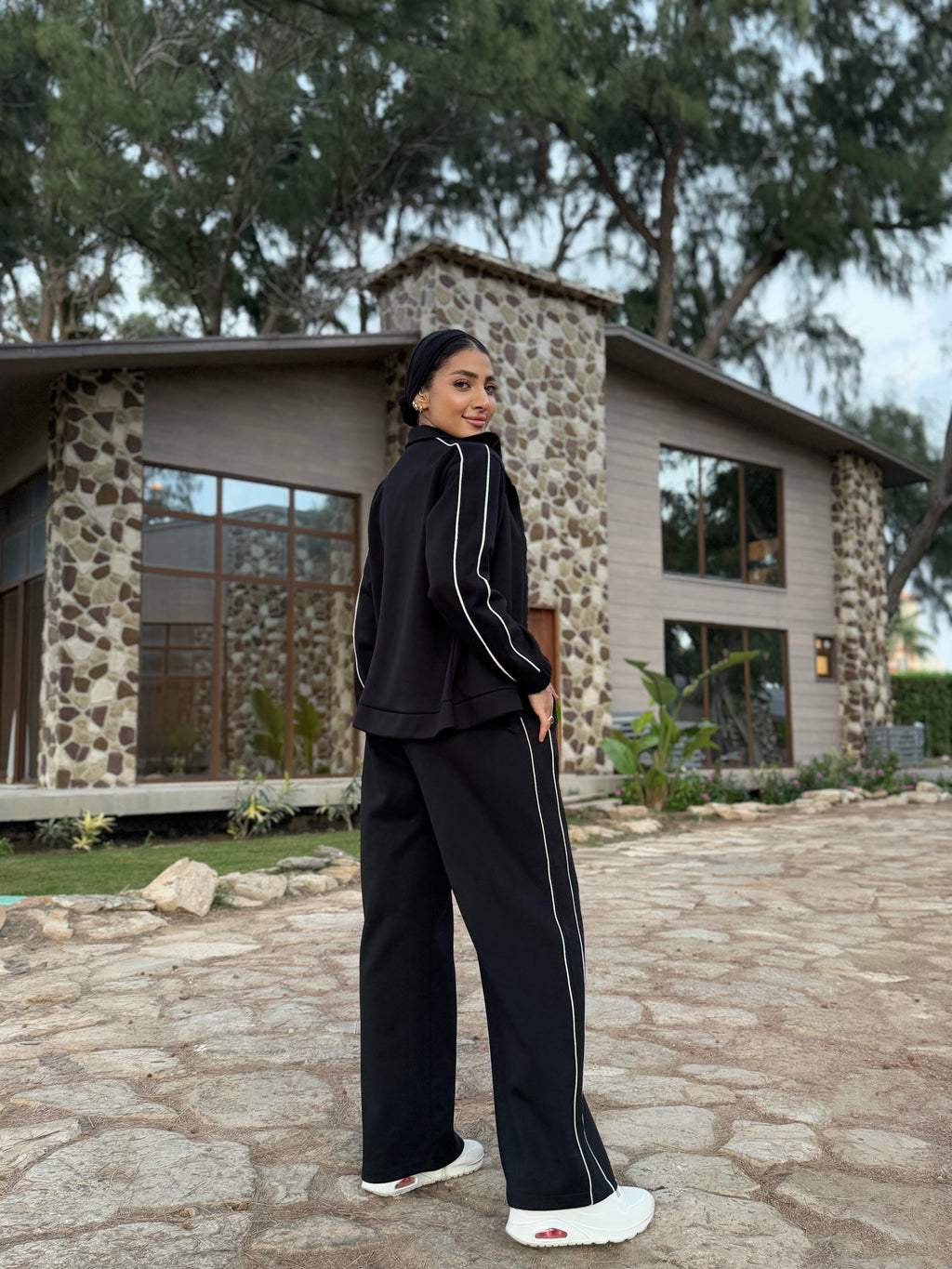 Double Trim Set Pants