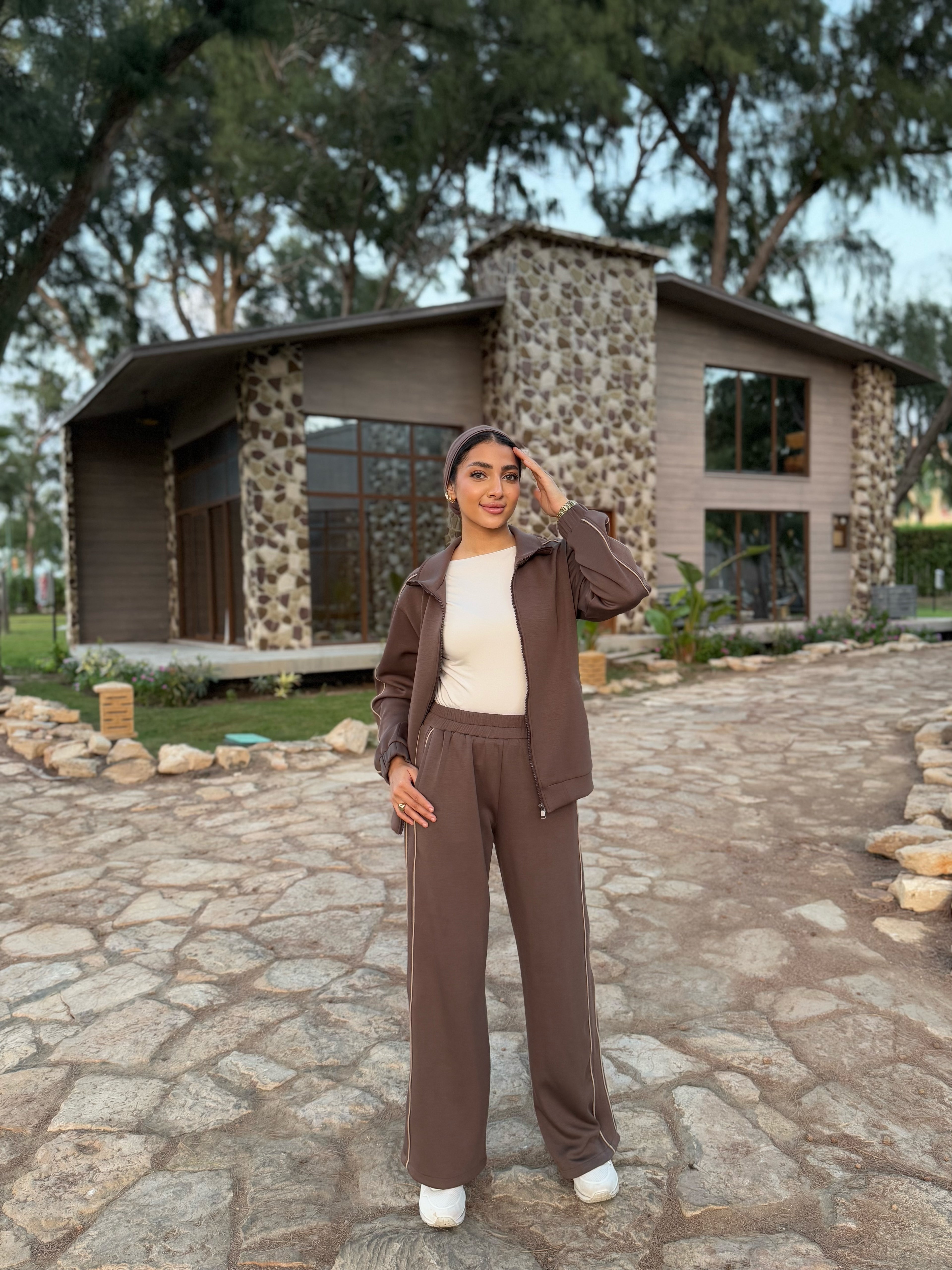 Double Trim Set Pants