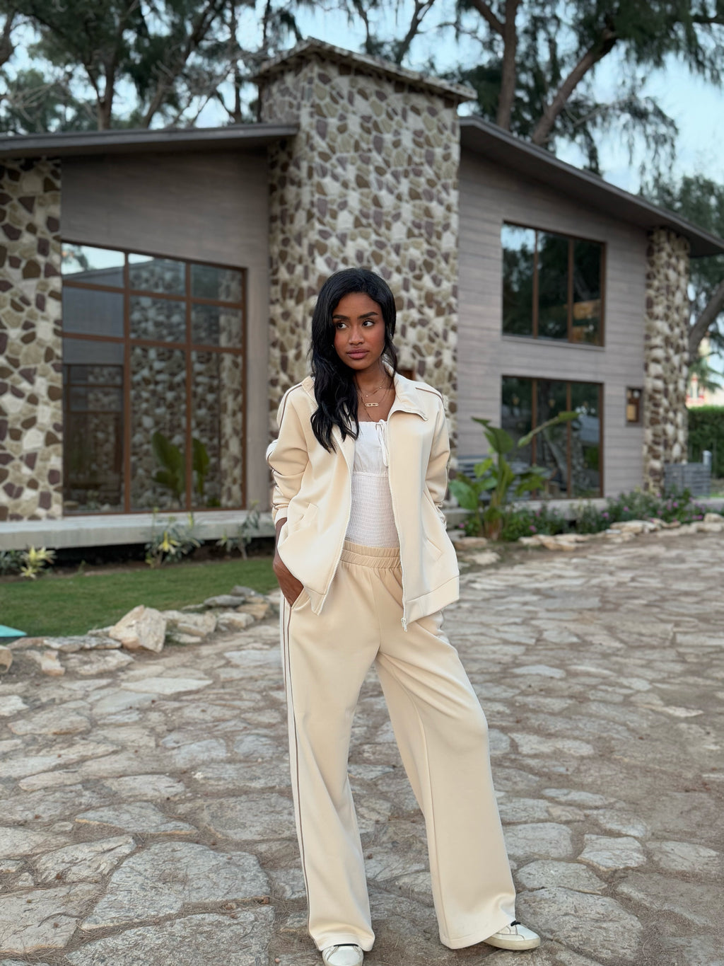 Double Trim Set Pants