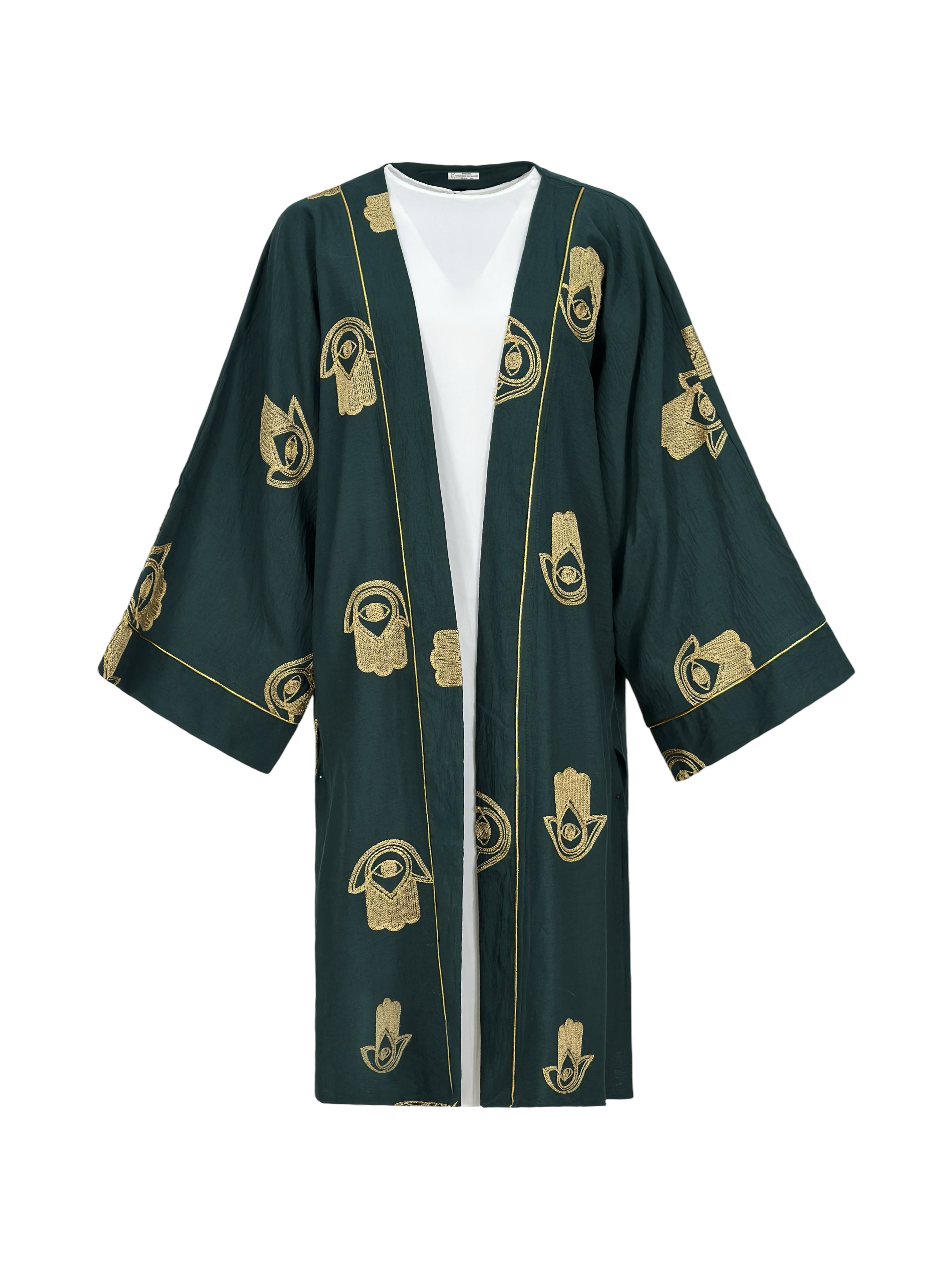 Golden eye khamsa Kimono