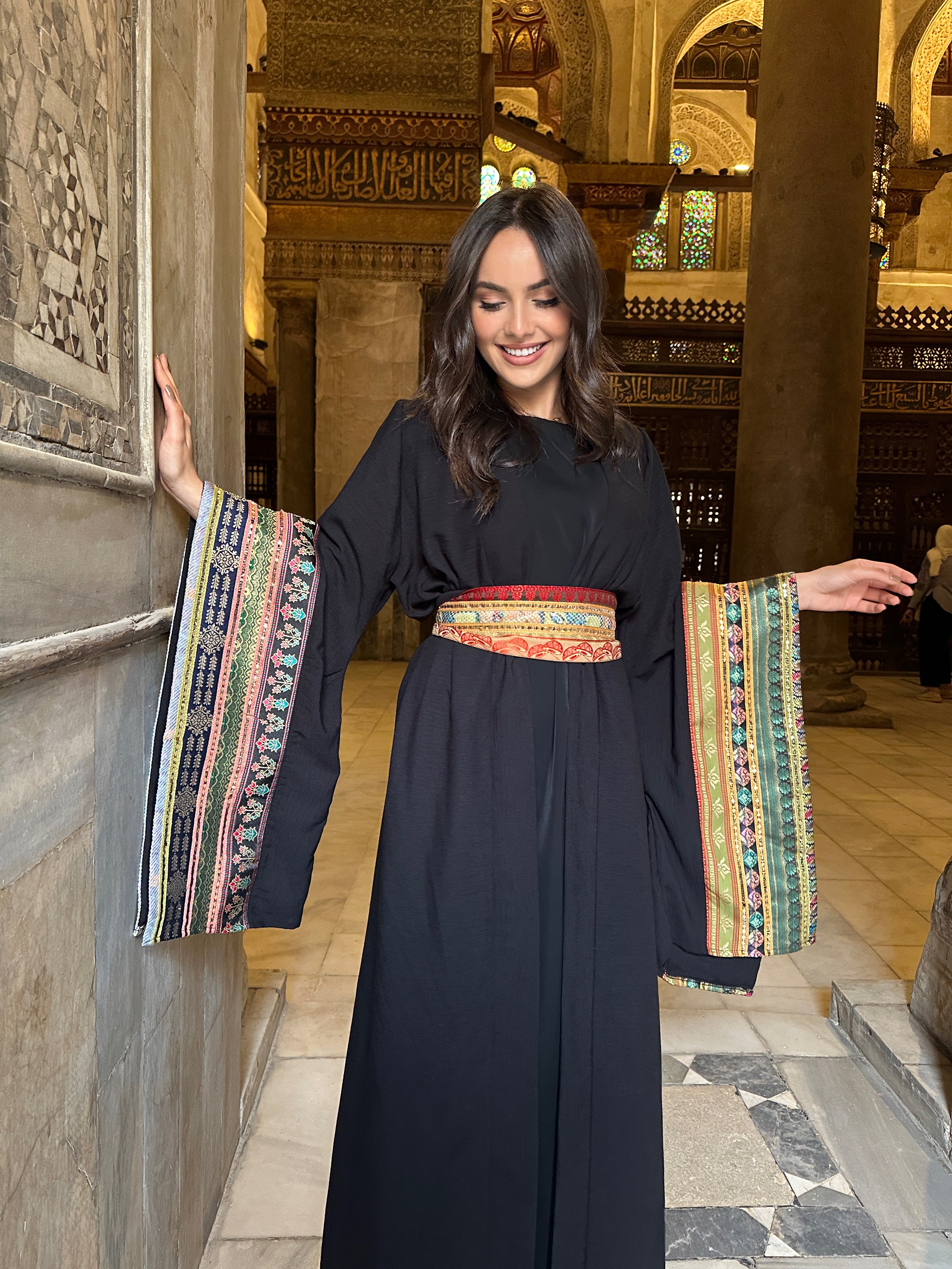 New Arabian Nights Kaftan Black