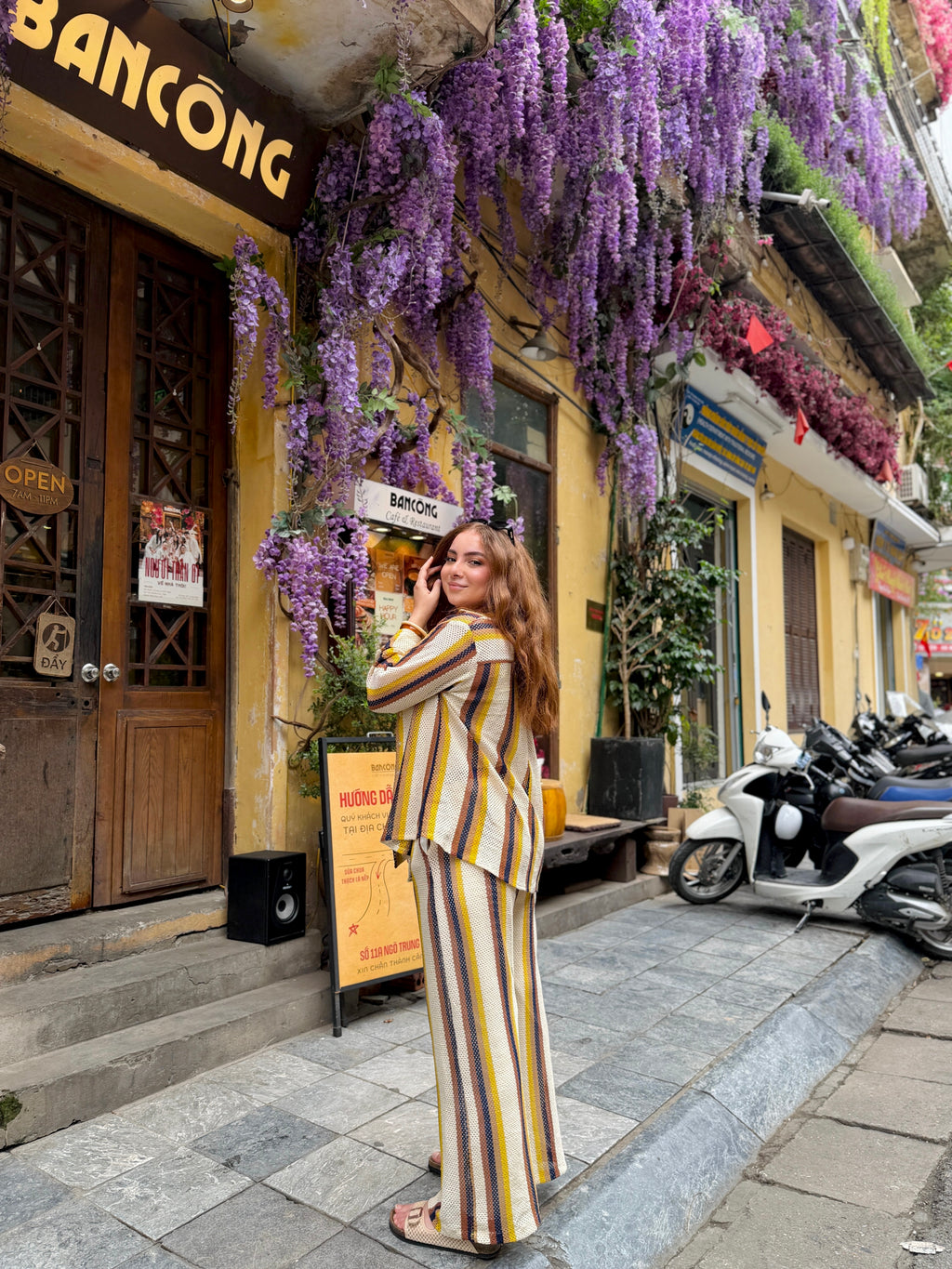 Stripes Summer Knits Pants