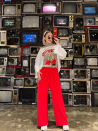 Head Turner Set Pants Cherry