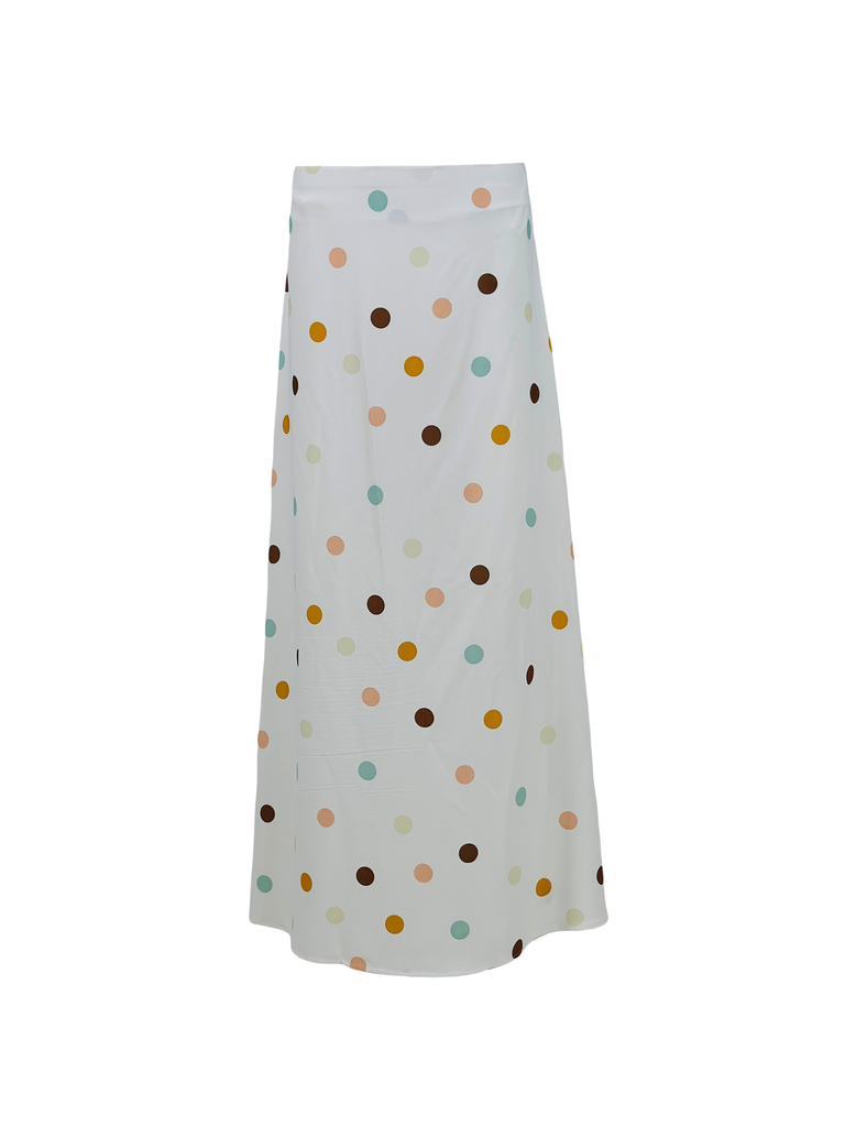 Summer Polka Slim Skirt