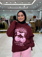 Confidence Looks Cute Sweatshirt