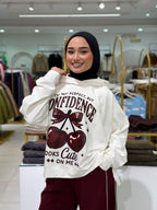 Confidence Looks Cute Sweatshirt