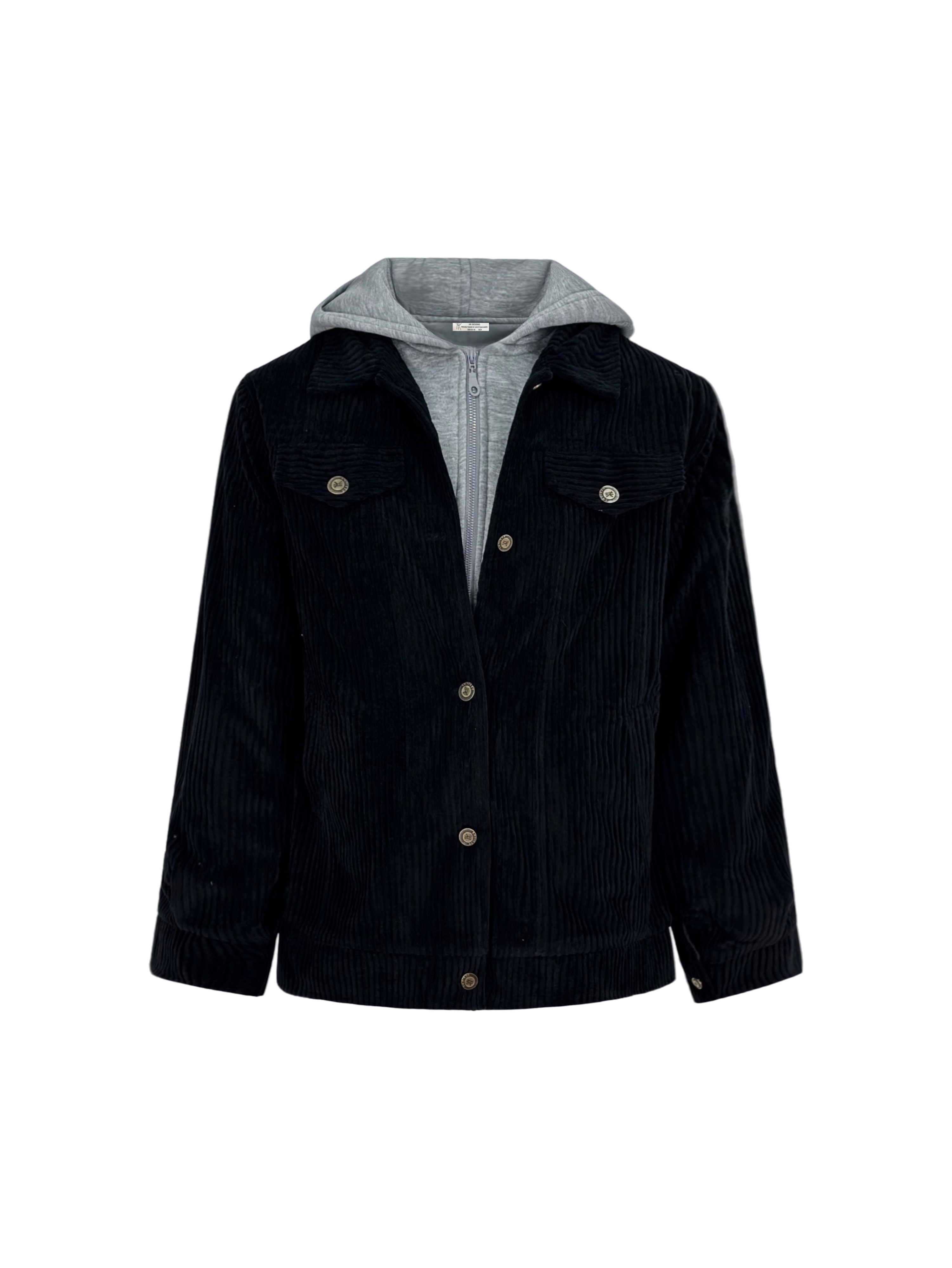 Hooded Corduroy Jacket