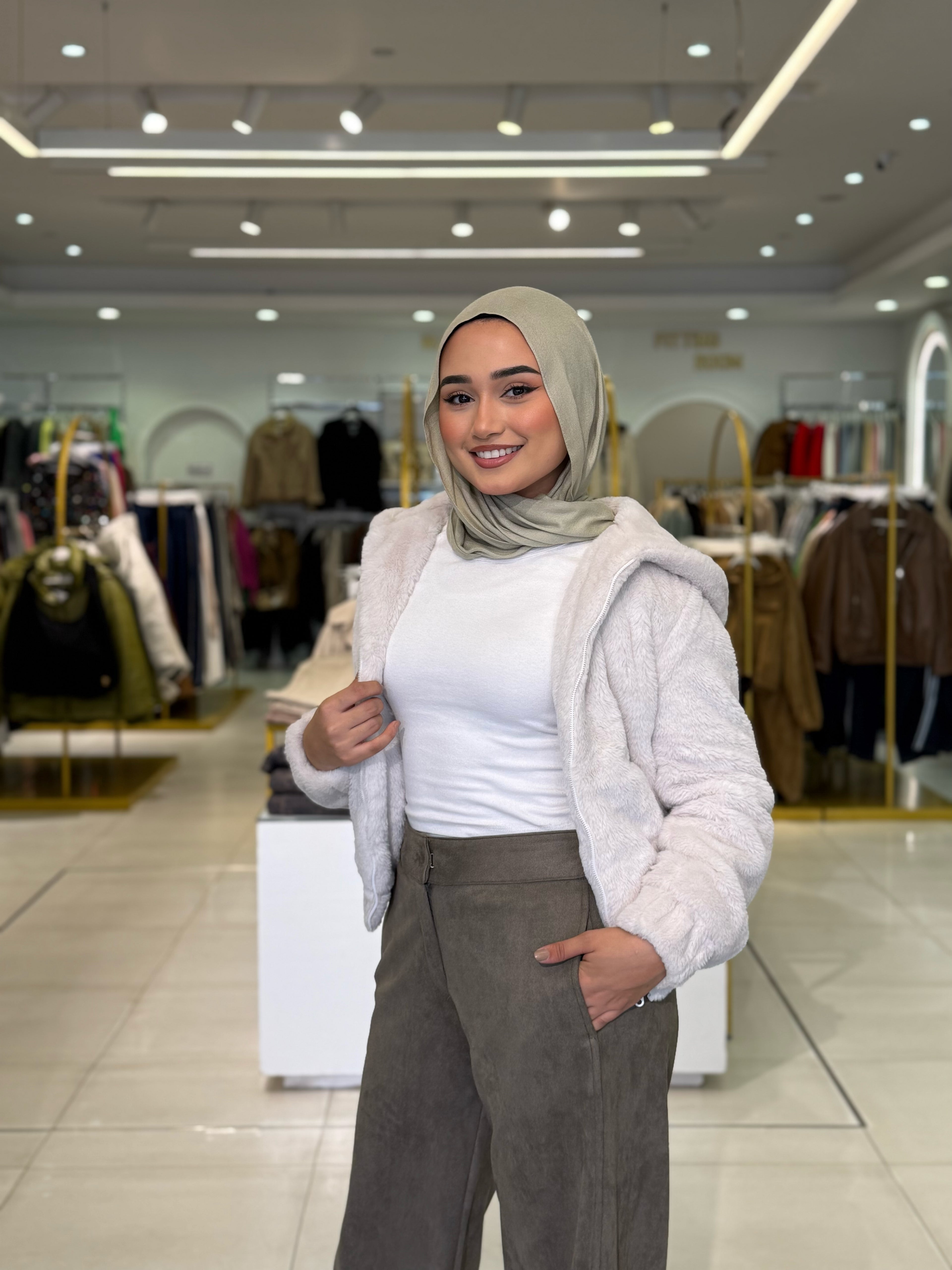 Furry Luxe Jacket Cream