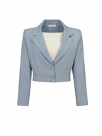 Belted Cropped Blazer