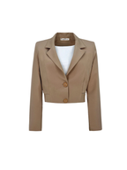 Belted Cropped Blazer