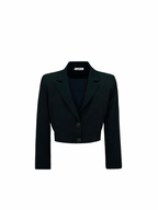 Belted Cropped Blazer